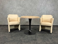 2x rolf benz - design fauteuil met ovale tafel 130x80 - afbeelding 1 van  16