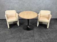 2x rolf benz - design fauteuil met ovale tafel 130x80 - afbeelding 2 van  16