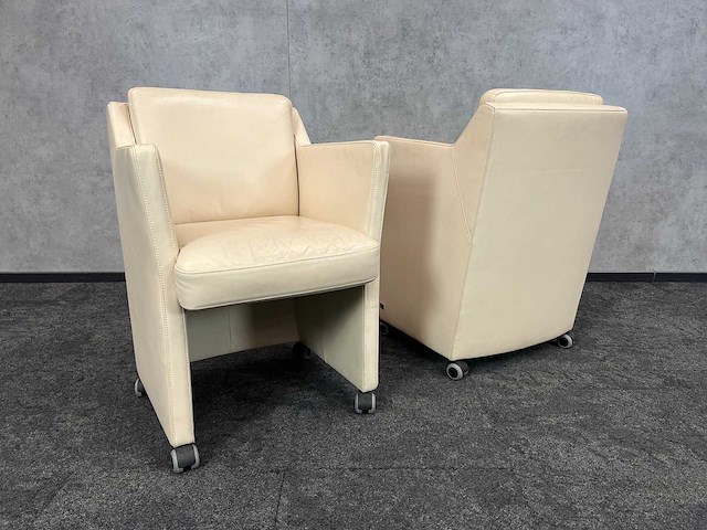 2x rolf benz - design fauteuil met ovale tafel 130x80 - afbeelding 5 van  16