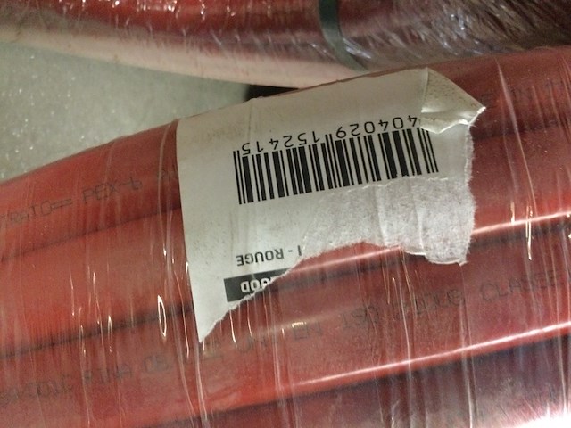 2x rollen pex slang rood - afbeelding 2 van  3