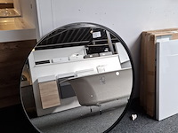 2x ronde spiegel, wiesbaden, mat zwart - afbeelding 1 van  3