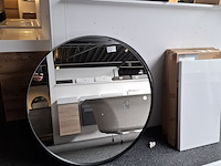 2x ronde spiegel, wiesbaden, mat zwart - afbeelding 2 van  3