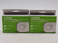 2x rookmelder, fireangel, carbon monoxide alarm - afbeelding 1 van  5