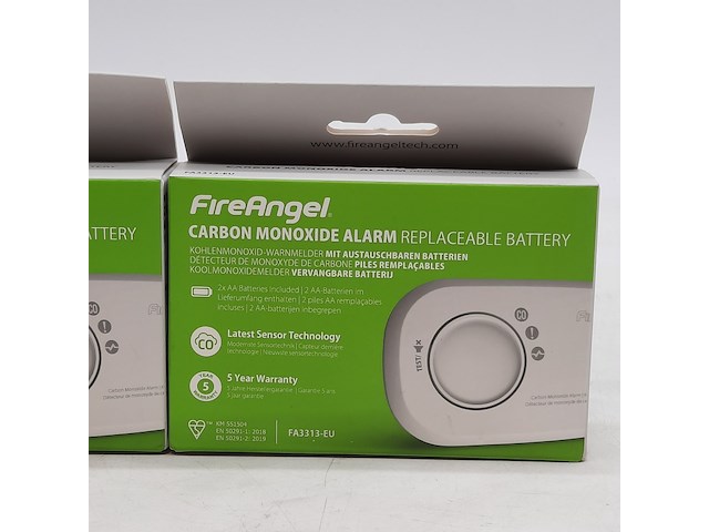 2x rookmelder, fireangel, carbon monoxide alarm - afbeelding 3 van  5
