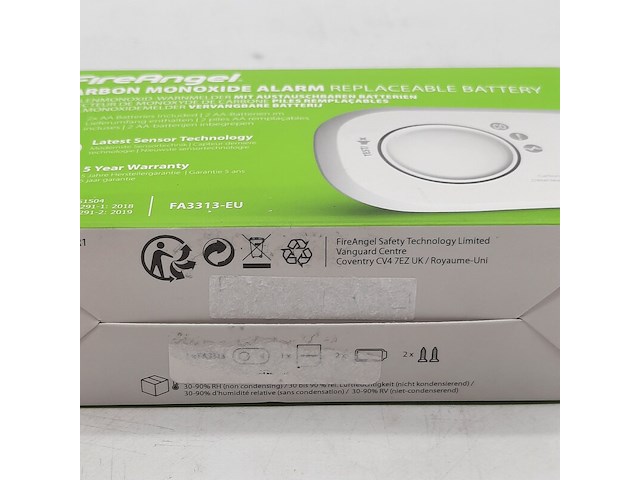 2x rookmelder, fireangel, carbon monoxide alarm - afbeelding 5 van  5