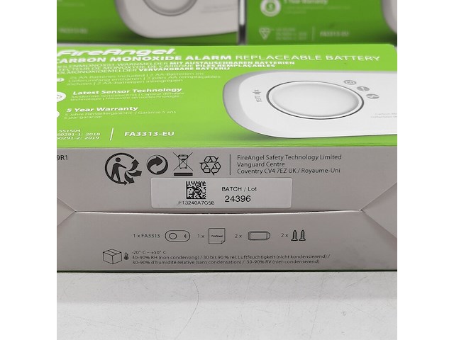 2x rookmelder, fireangel, carbon monoxide alarm - afbeelding 4 van  4