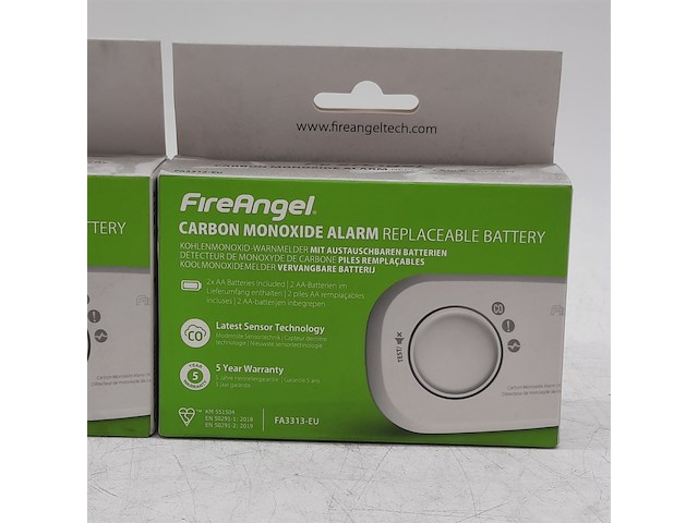 2x rookmelder, fireangel, carbon monoxide alarm - afbeelding 2 van  5