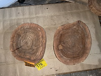 2x rosewood schijven, dikte 70-80mm, ø 400mm - afbeelding 2 van  2