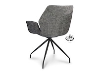 2x roterende eetkamerstoel, miami, grijs - afbeelding 2 van  2