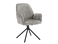 2x roterende eetkamerstoel, velvet, clay - afbeelding 1 van  2