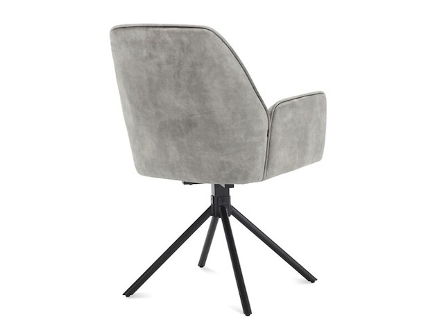 2x roterende eetkamerstoel, velvet, clay - afbeelding 2 van  2