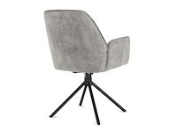 2x roterende eetkamerstoel, velvet, clay - afbeelding 2 van  2