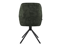 2x roterende eetkamerstoel, velvet, moss - afbeelding 2 van  2