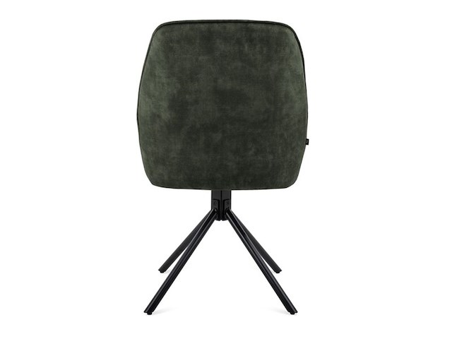 2x roterende eetkamerstoel, velvet, moss - afbeelding 2 van  2