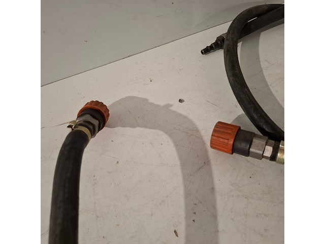 2x rubberen persluchtslang, optimit, air hose 20 bar - afbeelding 3 van  4