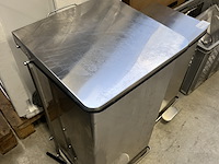 2x rvs horeca prullenbak - afbeelding 3 van  3