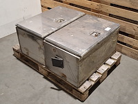 2x rvs materiaal kist - afbeelding 1 van  12