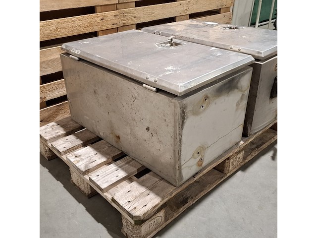 2x rvs materiaal kist - afbeelding 6 van  12