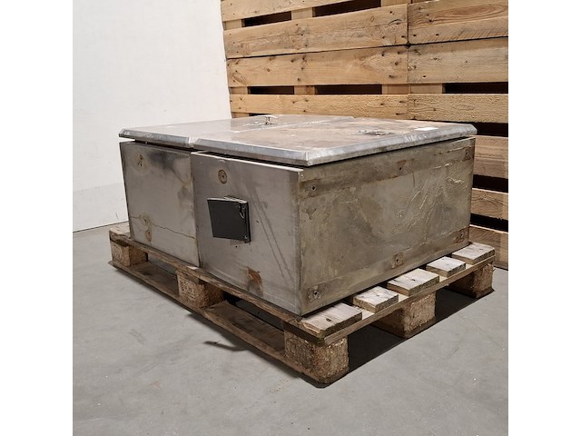 2x rvs materiaal kist - afbeelding 7 van  12