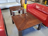 2x salontafel, bruin - afbeelding 1 van  4