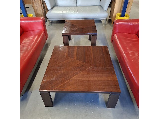 2x salontafel, bruin - afbeelding 2 van  4