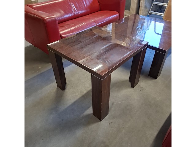 2x salontafel, bruin - afbeelding 4 van  4