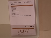 2x salontafel hay, tray table, wit - afbeelding 3 van  10