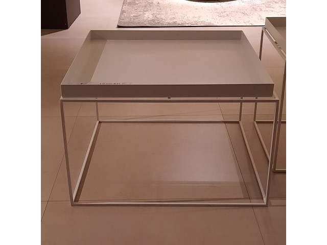 2x salontafel hay, tray table, wit - afbeelding 4 van  10