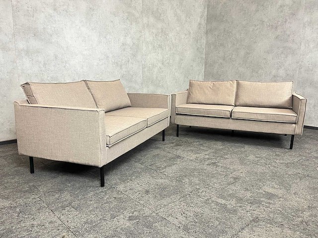 2x satelliet - sofa - grijs gestoffeerd - afbeelding 3 van  9