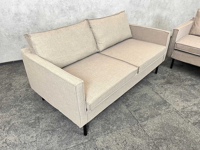 2x satelliet - sofa - grijs gestoffeerd - afbeelding 4 van  9
