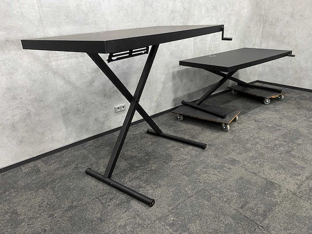 2x 'schaar' zit-sta slinger bureau 160x80 - afbeelding 4 van  11
