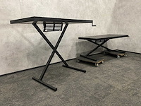 2x 'schaar' zit-sta slinger bureau 160x80 - afbeelding 7 van  11