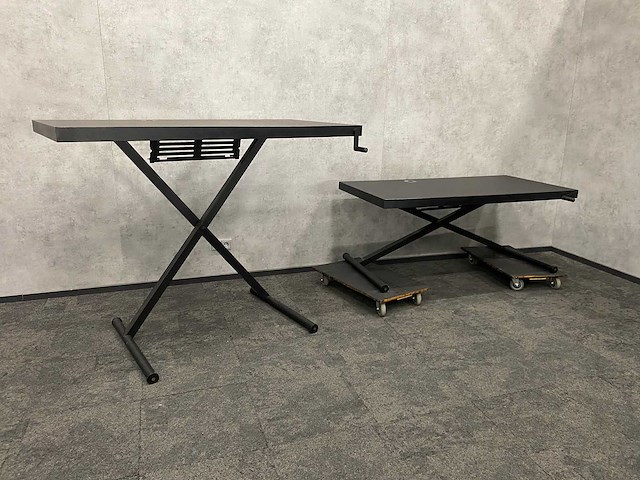 2x 'schaar' zit-sta slinger bureau 160x80 - afbeelding 1 van  13