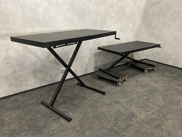 2x 'schaar' zit-sta slinger bureau 160x80 - afbeelding 6 van  13