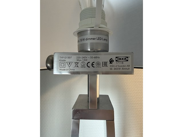 2x schermerlampen, grijs - afbeelding 3 van  4
