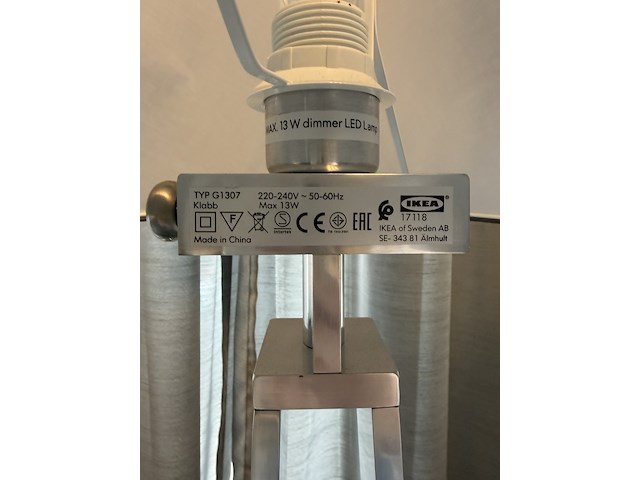 2x schermerlampen, grijs - afbeelding 4 van  4