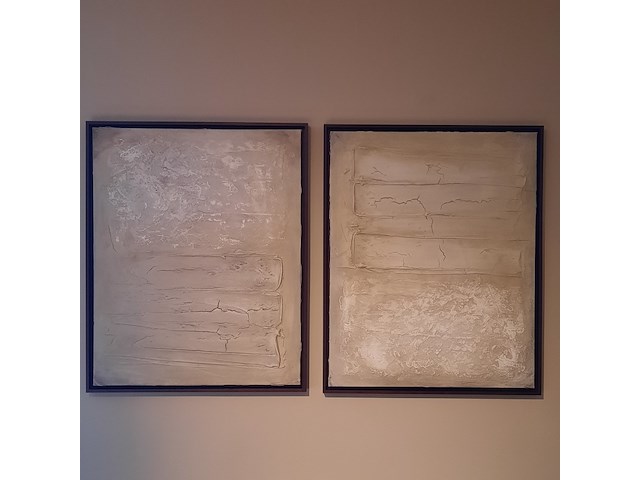 2x schilderij in lijst - afbeelding 1 van  9