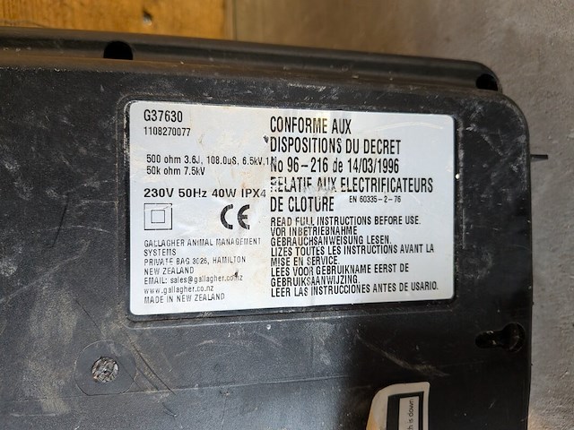 2x schrikdraadapparaat, gallagher, mr5000 - afbeelding 9 van  9