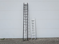 2x schuifladder, o.a. roossien