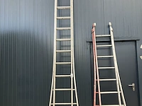 2x schuifladders