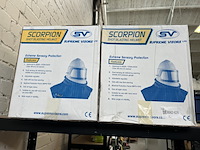 2x scorpion helm voor kogelstralen en gritstralen, surpreme visors - afbeelding 1 van  3