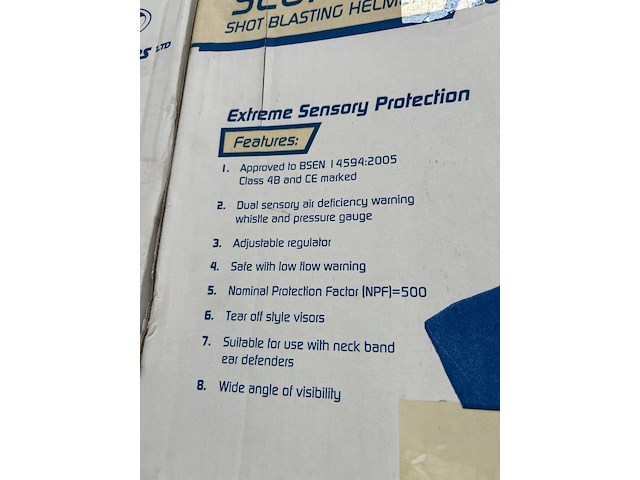 2x scorpion helm voor kogelstralen en gritstralen, surpreme visors - afbeelding 3 van  3