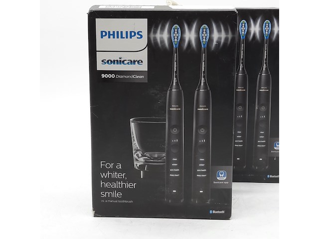 2x set a 2x elektrische tandenborstel, phillips, sonicare 9000 diamond clean - afbeelding 2 van  6