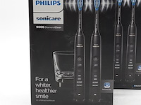 2x set a 2x elektrische tandenborstel, phillips, sonicare 9000 diamond clean - afbeelding 2 van  6