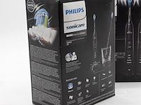 2x set a 2x elektrische tandenborstel, phillips, sonicare 9000 diamond clean - afbeelding 4 van  6