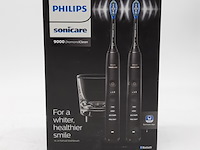 2x set a 2x elektrische tandenborstel, phillips, sonicare 9000 diamond clean - afbeelding 5 van  6