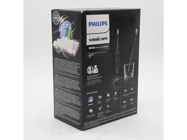 2x set a 2x elektrische tandenborstel, phillips, sonicare 9000 diamond clean - afbeelding 6 van  6
