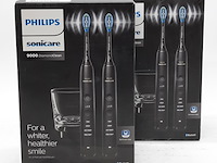 2x set a 2x elektrische tandenborstel, phillips, sonicare 9000 diamond clean - afbeelding 1 van  6