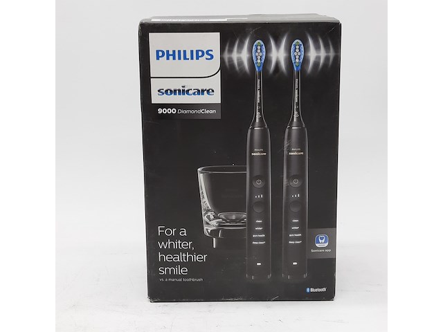 2x set a 2x elektrische tandenborstel, phillips, sonicare 9000 diamond clean - afbeelding 5 van  6