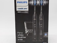 2x set a 2x elektrische tandenborstel, phillips, sonicare 9000 diamond clean - afbeelding 5 van  6